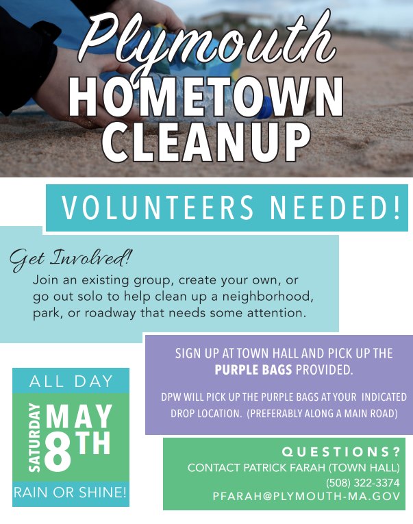 May 8th Litter Cleanup event Flyer